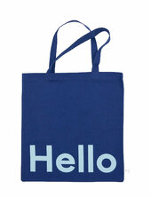 Dl Tote Bag Design Letters Blue