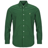 Skjorter M. Lange ærmer Polo Ralph Lauren Chemise Ajustee Slim Fit En Oxford Leger