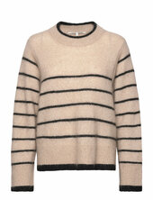 Laila Knit O-neck Second Female Beige