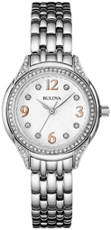 Bulova Dameur 96l212 Crystal Sølvfarvet/stål Ø30 Mm