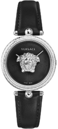 Versace Dameur Vecq01020 Palazzo Sort/læder Ø34 Mm