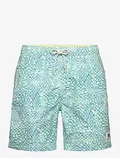 Mini-printed Mid-length Swimshort Scotch & Soda Blue
