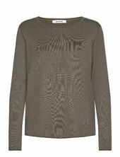 Srmarla O-neck Knit Roll Edge Soft Rebels Khaki