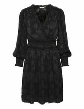 Cryana Dress - Zally Fit Cream Black