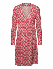 Seal Aop F&f Knee Dress Tommy Hilfiger Red