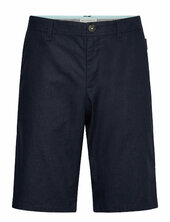 Regular Linen Chino Shorts Tom Tailor Navy