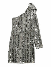 Vmefa Shoulder Short Dress Jrs Ga Vero Moda Silver