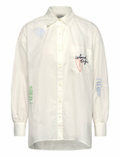 Embroidered Poplin Shirt Scotch & Soda White