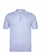 Man Fine Knit Pique Davida Cashmere Blue