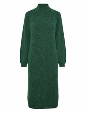 Yasbalis Ls Funnel Knit Dress S. Noos Yas Green