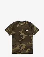 Basic T Small Logo Camo Alpha Industries Brown