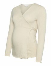Mlanisette Tess Ls Jrs Top 3f Mamalicious Cream