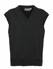 Distressed Vest Han Kjøbenhavn Black