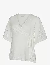 Mlangia Tess 24 Jrs Wrap Top 2f Mamalicious White