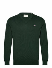 Classic Cotton V-neck Gant Green