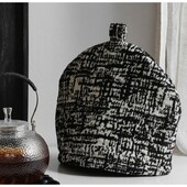 Tehætte "rosis" M/ Sort-hvidt Mønster - Nordal