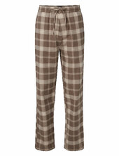 Konrad Organic Cotton Checked Flannel Pajama Pants Lexington Home Beige