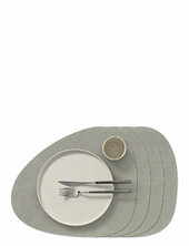 4-set Table Mat Curve L Nupo Lind Dna Grey