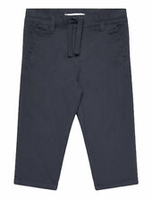 Drawstring Cotton Trousers Mango Black