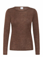 Garimasz Wool Ls Blouse Saint Tropez Brown