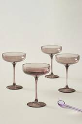Vanna Cocktailglas 4-pak Mørkegrå