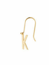 Initial Ear Hanger Design Letters Gold