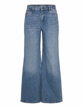 Pzmelrose Uhw Jeans Wide Leg Pulz Jeans Blue