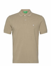 H/s Polo Shirt United Colors Of Benetton Khaki