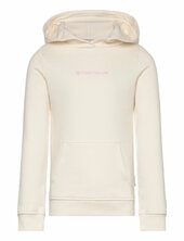 Printed Logo Hoody Tom Tailor Cream