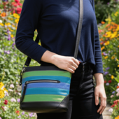 Style Quest I Smukke Farver (sort, Grøn, Turkis, Blå). Skøn Crossover & Skuldertaske I Kraftigt Kvalitetslæder