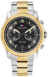 Tommy Hilfiger Herreur 1710627 Wesley Sort/gul Guldtonet Stål