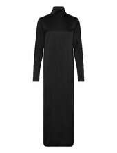 Turtleneck Satin Dress Filippa K Black