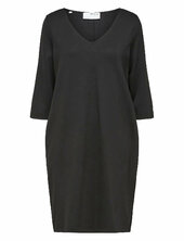 Slfcaro-tunni 3/4 Short Dress B Selected Black