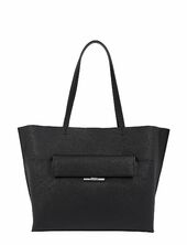 Ck Linear Md Shopper_saffiano Calvin Klein Black