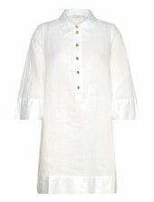 Ninette Solid Dress Busnel White