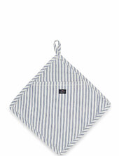 Icons Cotton Herringb Striped Potholder Lexington Home Blue