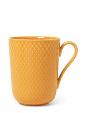 Rhombe Color Mug With Handle 33 Cl Lyngby Porcelæn Yellow