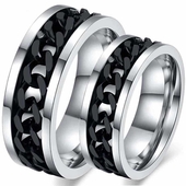 Black Chain Forlovelsesring