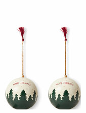 Papier Maché Balls Christmas Ornament Lexington Home Patterned