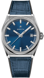 Zenith Herreur 95.9000.670-51.r584 Defy Classic Blå/gummi Ø41 Mm