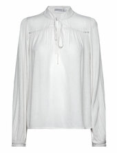 Viseba V-neck L/s Top/su Vila White