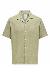 Onsbertil Waffle Ss Resort Shirt Only & Sons Green