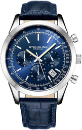 Stührling Original Herreur 3975l.2 Rialto Blå/læder Ø44 Mm