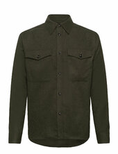 Flat Wool Overshirt J. Lindeberg Green