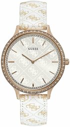 Guess Dameur W1229l3 Hvid/læder Ø42 Mm