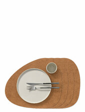 4-set Table Mat Curve L Hippo Lind Dna Brown