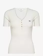 Ss Henley Lee Jeans White
