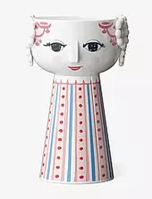 Eva Candle Holder H14 Cm Dusty Red Bjørn Wiinblad Pink