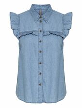 Cuaurelia Sleeveless Shirt Culture Blue