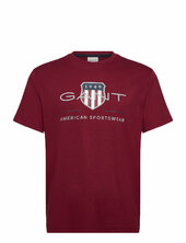 Reg Archive Shield Ss T-shirt Gant Red